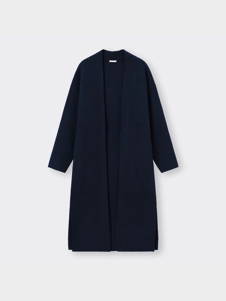 GU公式 | ニットロングガウン(長袖) 