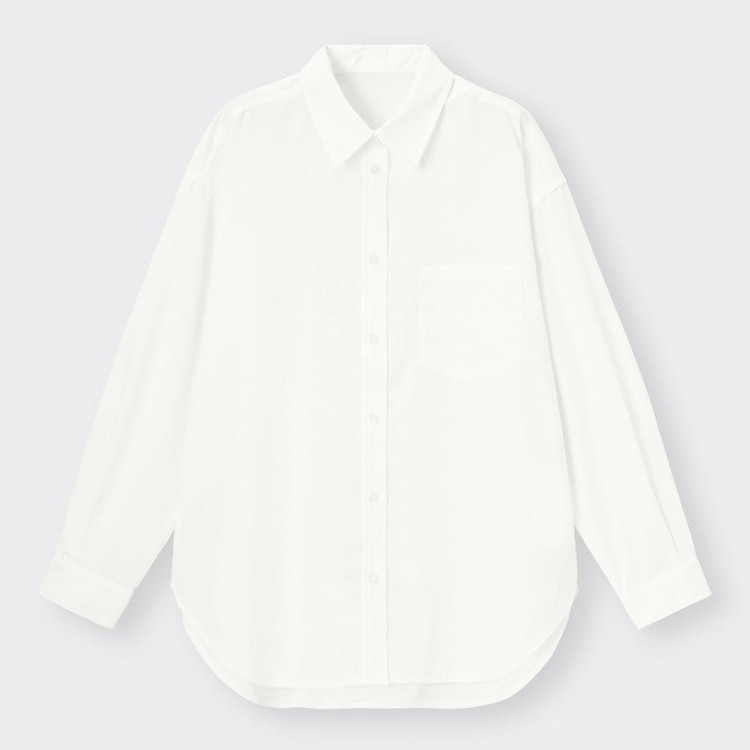 GU公式 オーバーサイズシャツ(長袖)
