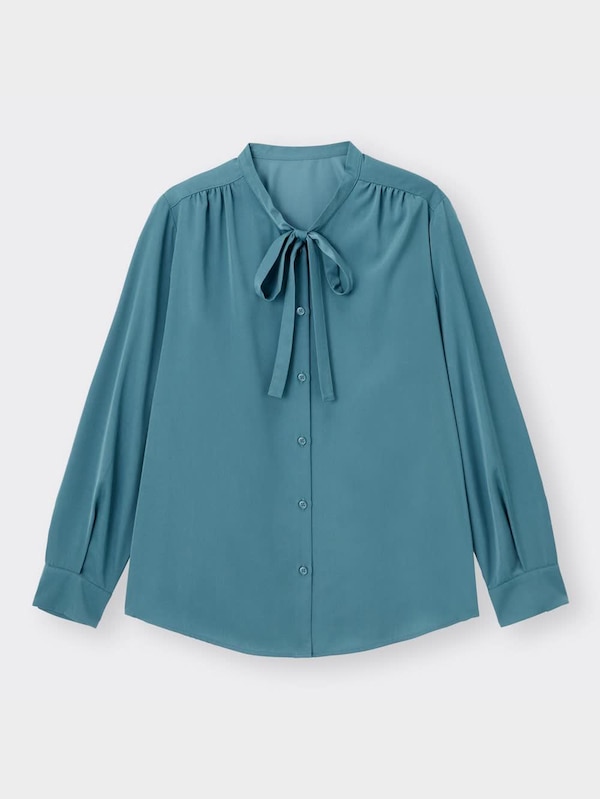 ボウタイブラウス(長袖)