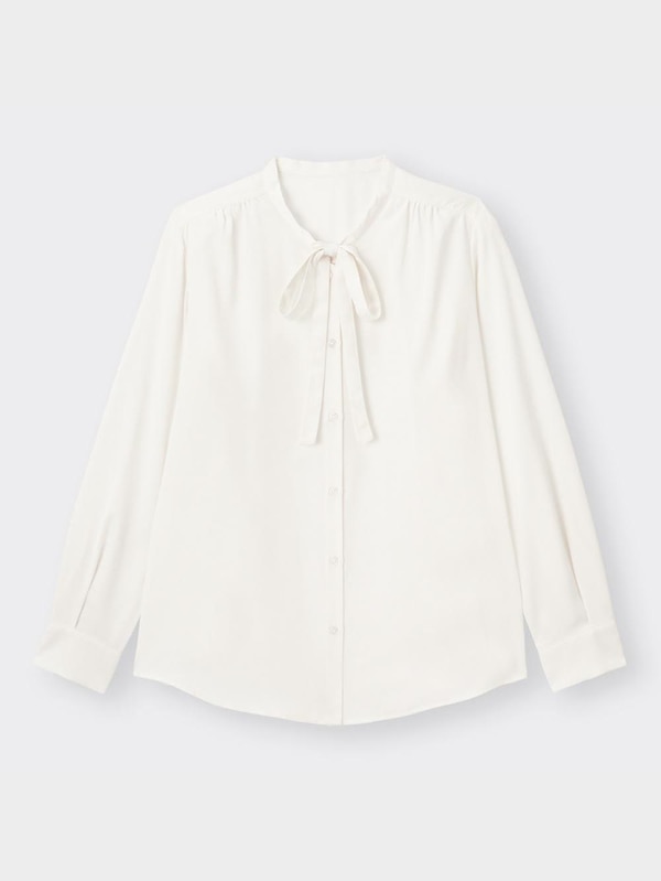 ボウタイブラウス(長袖)