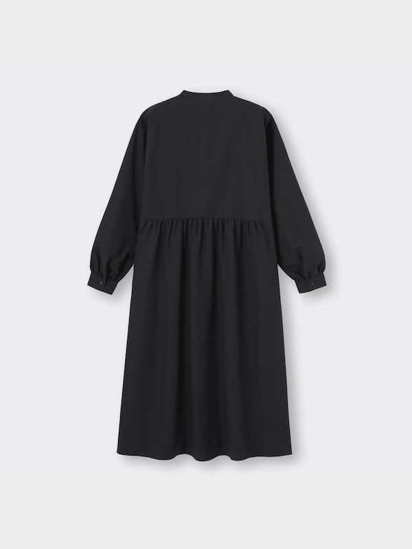 バンドカラーシャツワンピース(長袖)RS+E
