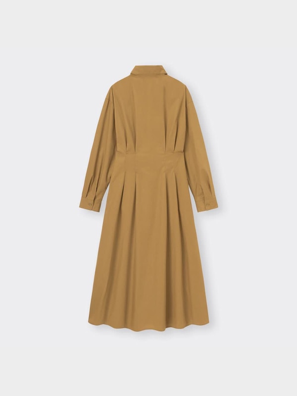 ウエストタックシャツワンピース(長袖)