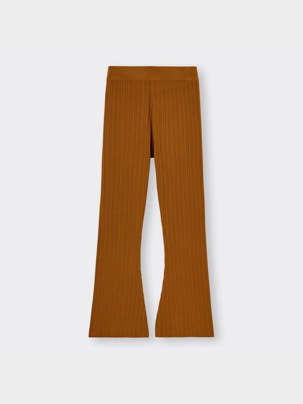 リブフレアニットパンツRS+E