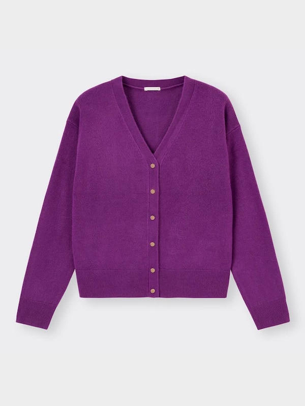 ソフトリッチVネックカーディガン(長袖)+E