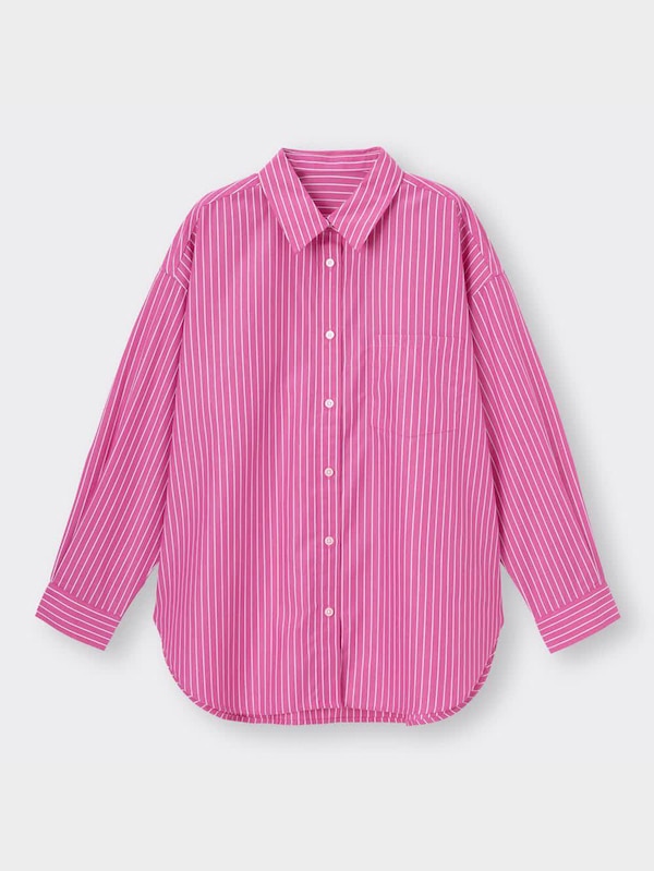 ストライプオーバーサイズシャツ(長袖)