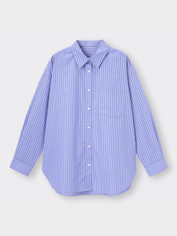 ストライプオーバーサイズシャツ(長袖)