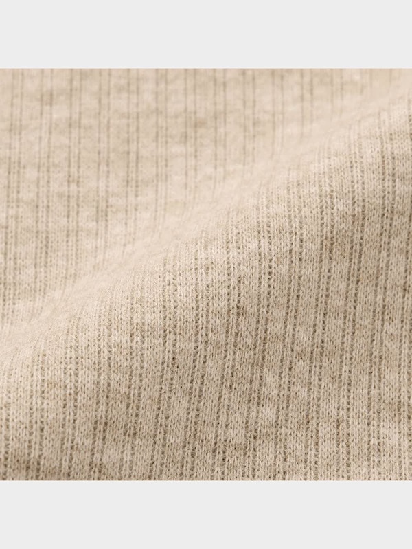 ブラッシュドリブビッグカラープルオーバー(長袖)(セットアップ可能)