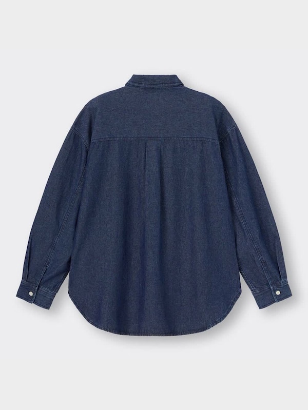 ライトデニムオーバーサイズシャツ(長袖)OSB+EC