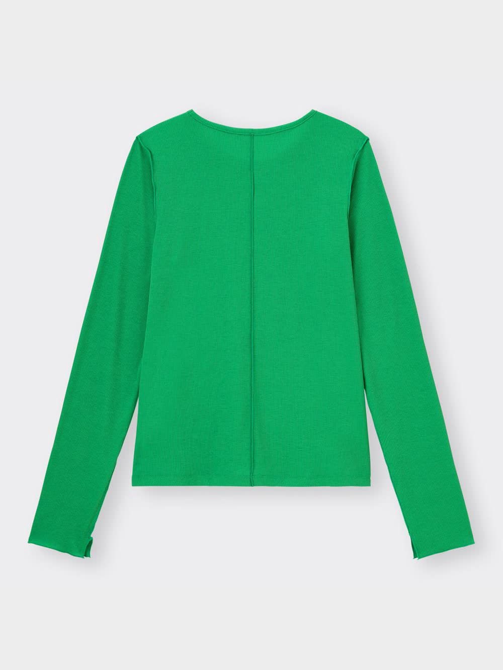 GU公式 | ソフトリブクルーネックT(長袖)