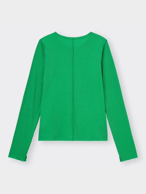 ソフトリブクルーネックT(長袖)