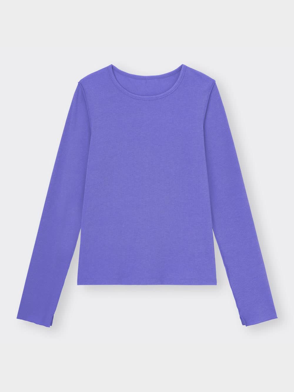 なつほ GU公式 | ソフトコットンクルーネックT(長袖)