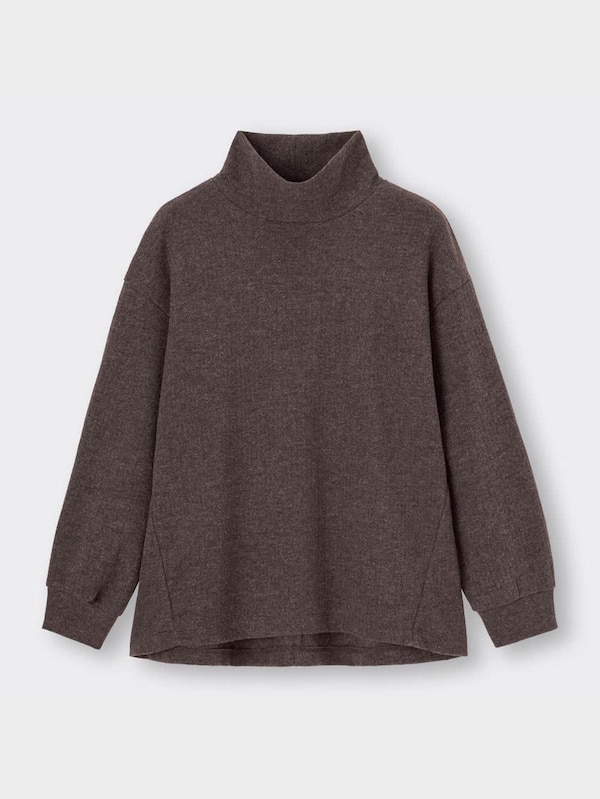 ブラッシュドリブハイネックプルオーバー(長袖)(セットアップ可能)