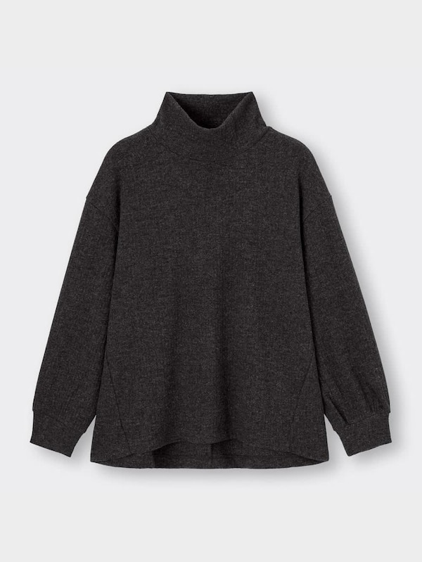 ブラッシュドリブハイネックプルオーバー(長袖)(セットアップ可能)