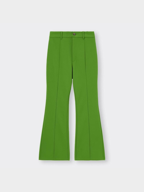 カットソーカラーフレアスラックス(丈標準67.0～71.0cm)