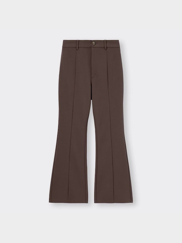 カットソーカラーフレアスラックス(丈標準67.0～71.0cm)