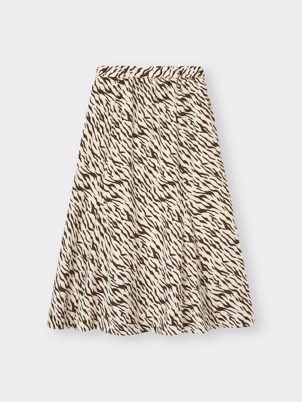 フレアロングスカート(ゼブラ)