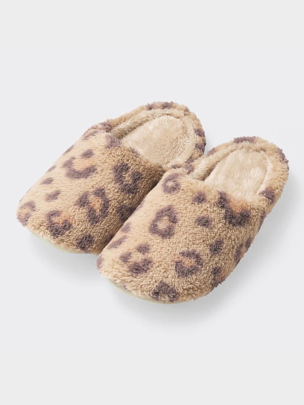 GU公式 | ルームシューズ(レオパード)+X