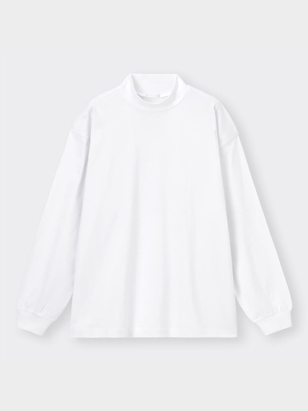 ヘビーウェイトモックネックビッグT(長袖)NT+E