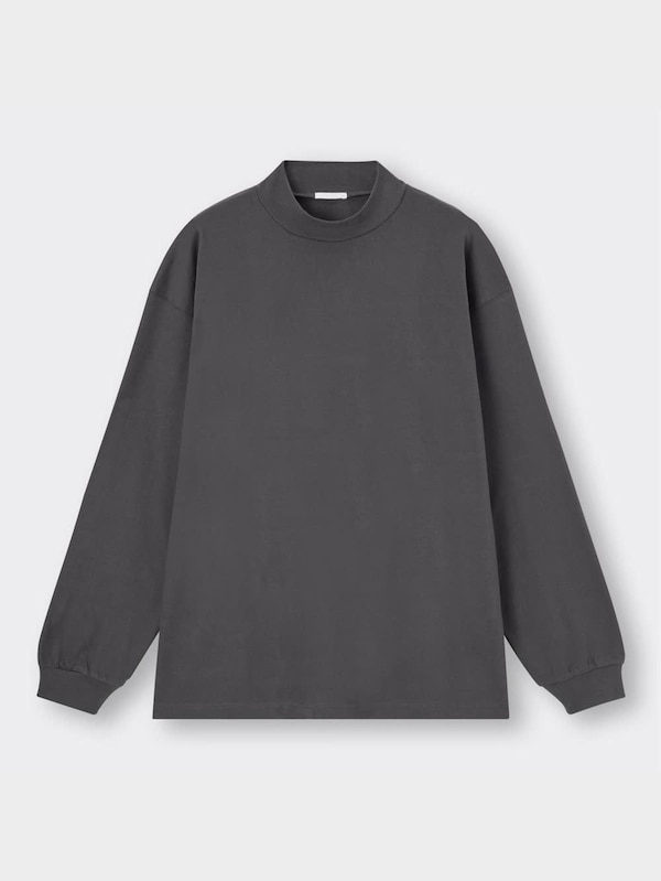 ヘビーウェイトモックネックビッグT(長袖)NT+E