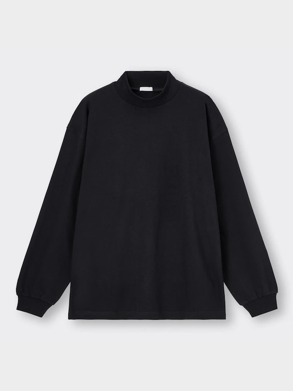 ヘビーウェイトモックネックビッグT(長袖)NT+E