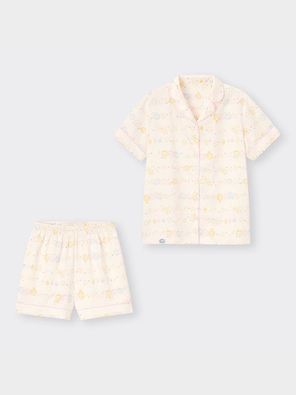 サテンパジャマ(半袖&ショートパンツ) Chiikawa +X