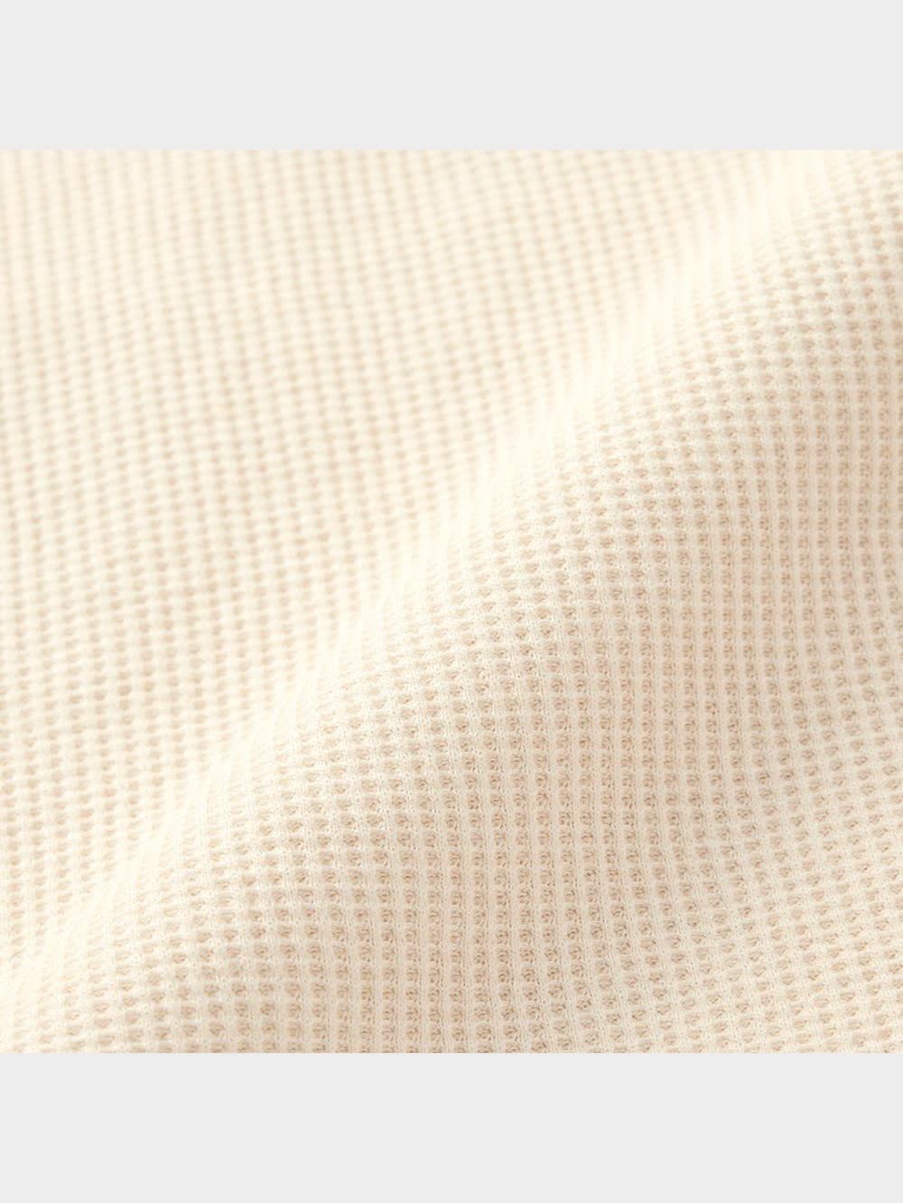 GU公式 | KIDS(男女兼用)ワッフルヘンリーネックT(長袖)+X