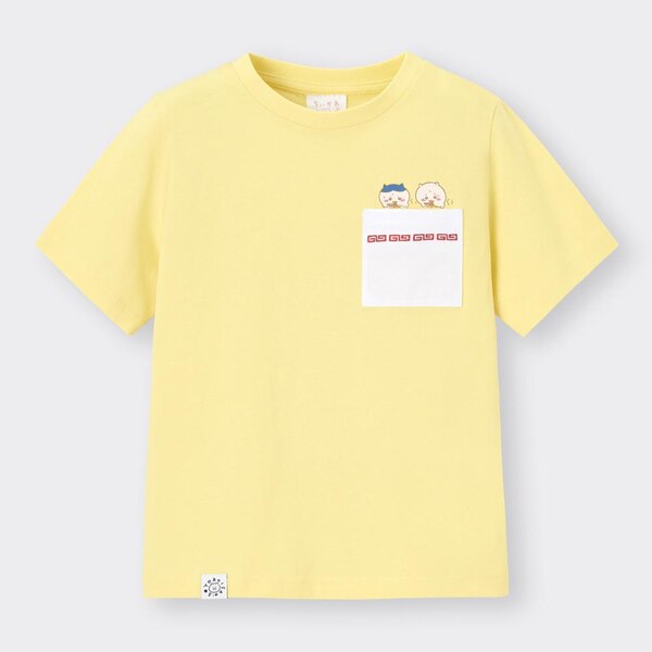 KIDS(男女兼用)グラフィックT(半袖) Chiikawa 2+X-YELLOW