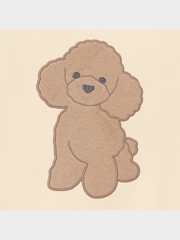 GIRLSソフトスウェットラウンジセット(長袖&ロングパンツ)プードルA