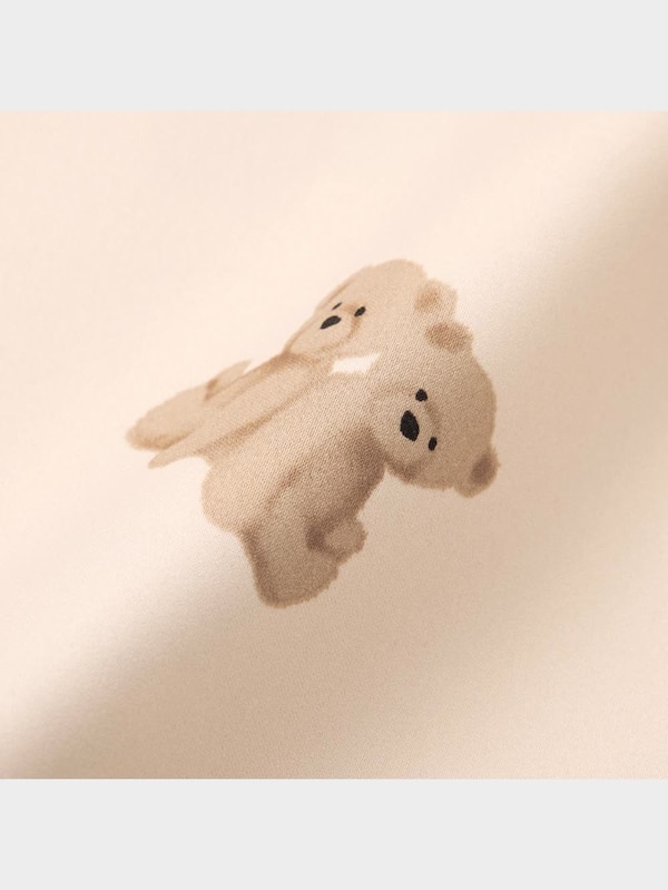 GIRLSサテンパジャマ(長袖&ロングパンツ)(ベア)+X