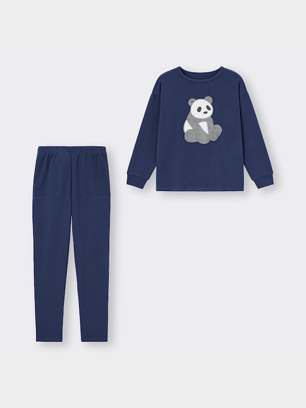 ソフトスウェットセット(長袖&ロングパンツ)(パンダ)