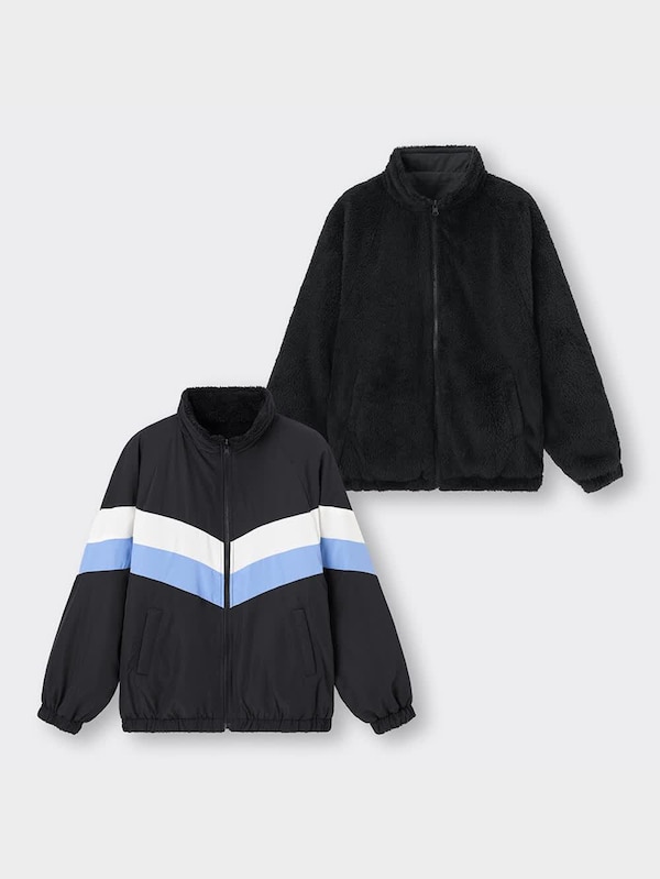GIRLSカラーブロックリバーシブルブルゾンJR+E