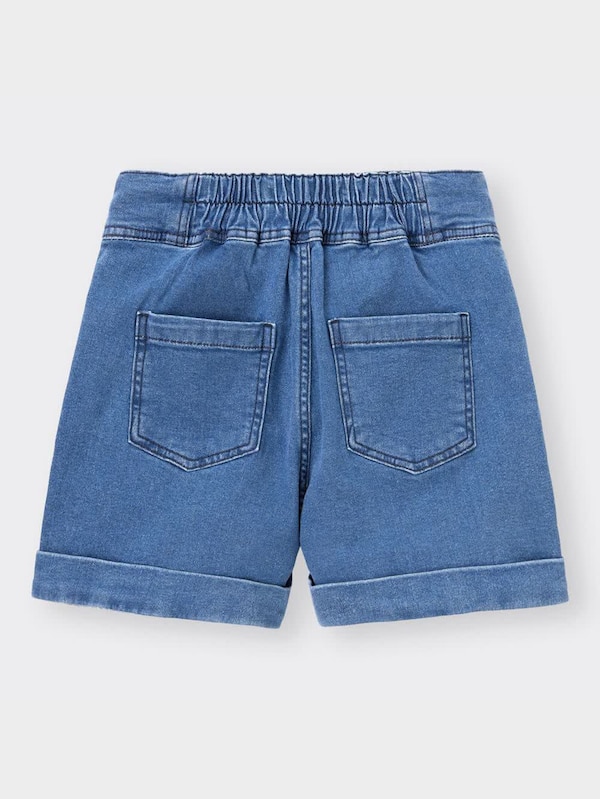 GIRLSストレッチデニムハイウエストショートパンツJR+E