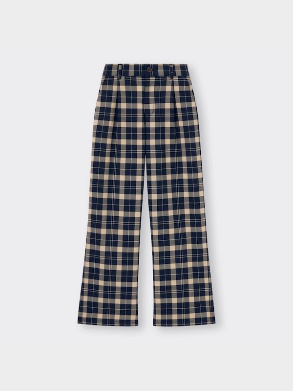 GIRLS起毛チェックタックパンツJR+E