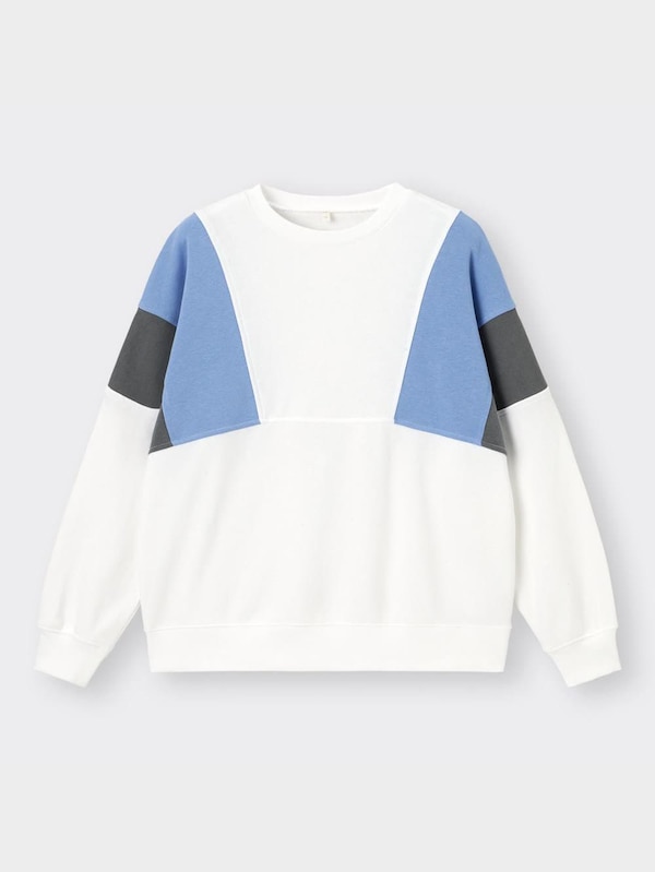 GIRLSカラーブロックビッグスウェットプルオーバー(長袖)JR+E