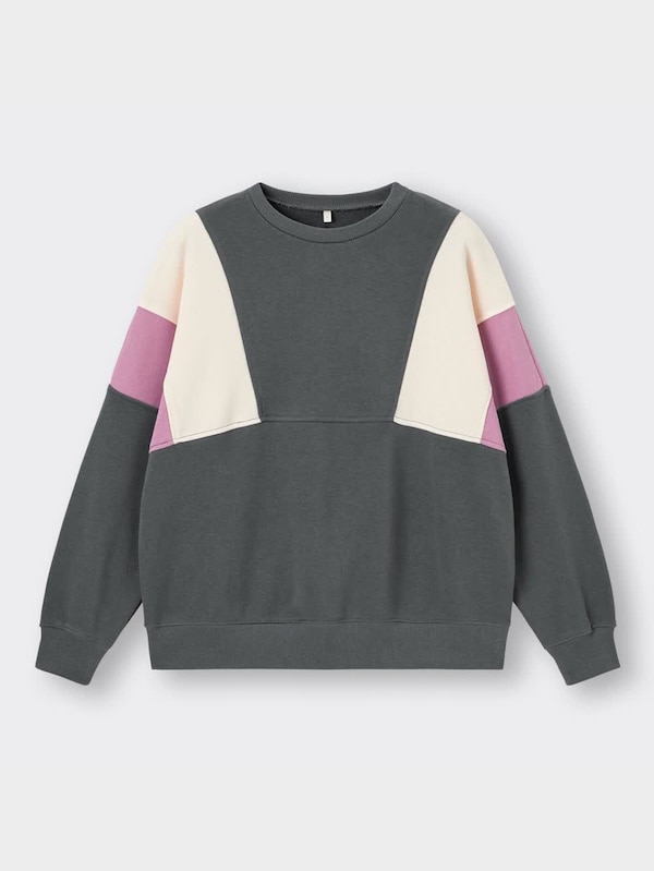 GIRLSカラーブロックビッグスウェットプルオーバー(長袖)JR+E