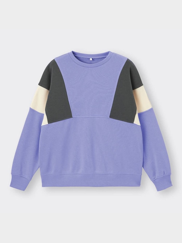 GIRLSカラーブロックビッグスウェットプルオーバー(長袖)JR+E