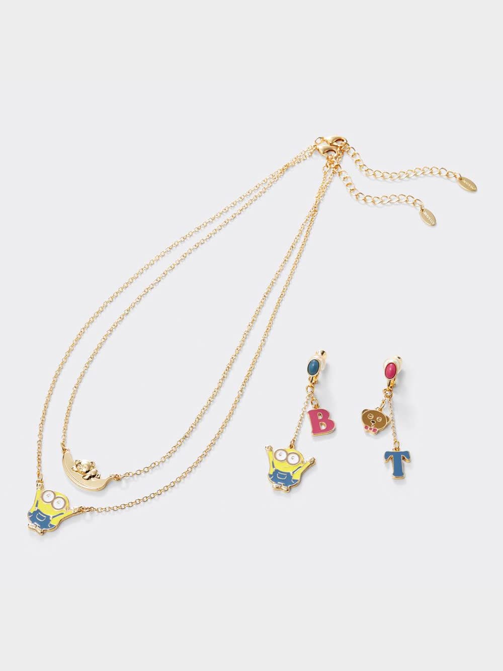 ネックレス＆イヤリング GU公式 | ネックレス&イヤリングセット MINIONS