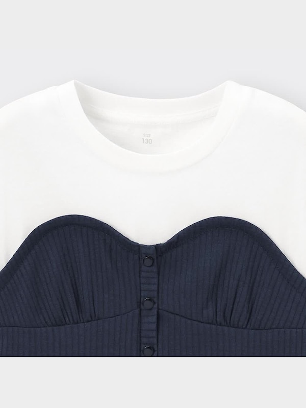 GIRLSビスチェドッキングT(半袖)