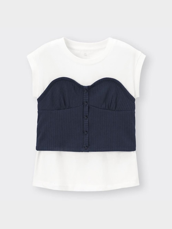 GIRLSビスチェドッキングT(半袖)