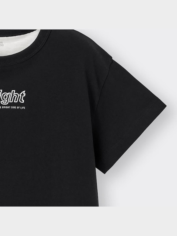 GIRLSレイヤードクロップドビッグT(半袖)