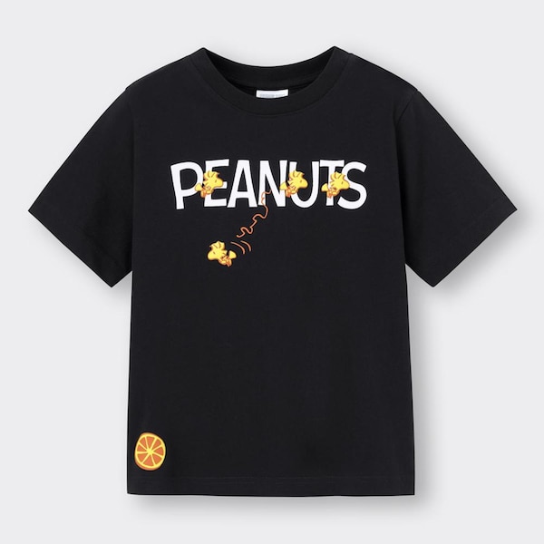 KIDS(男女兼用)グラフィックT(半袖) Peanuts 4-BLACK