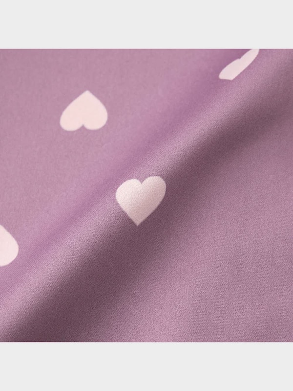 サテンボクシーパジャマ(半袖&ショートパンツ)(ハート)