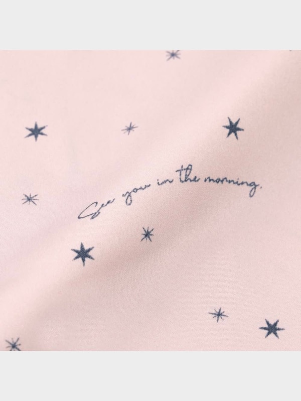 サテンボクシーパジャマ(半袖&ショートパンツ)(スター)+E