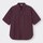 ブロードオーバーサイズシャツ(5分袖)-WINE