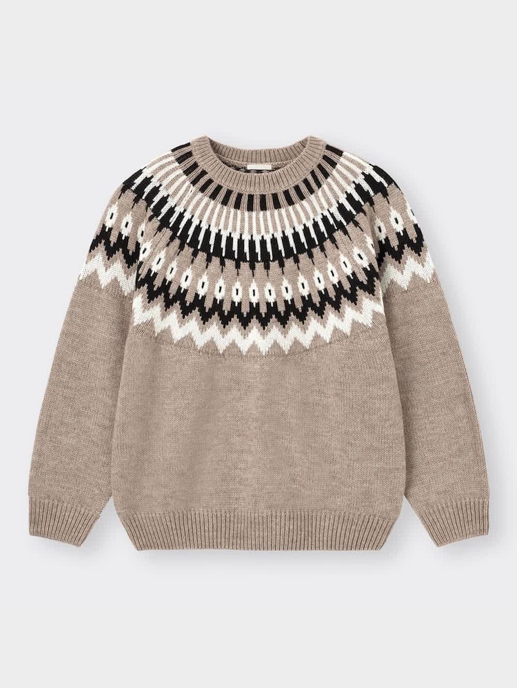 GU公式 | ローゲージノルディックセーター(長袖) 