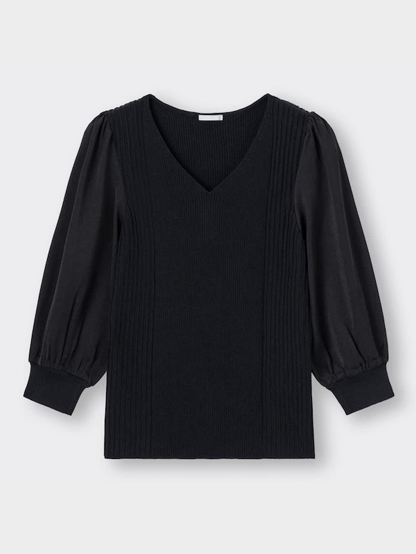 サテンスリーブセーター(7分袖)Z