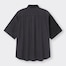 デニムオーバーサイズシャツ(5分袖)カラーブロックNT+E