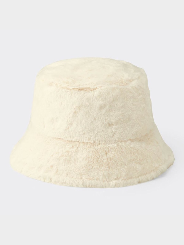 フェイクファーバケットハット
