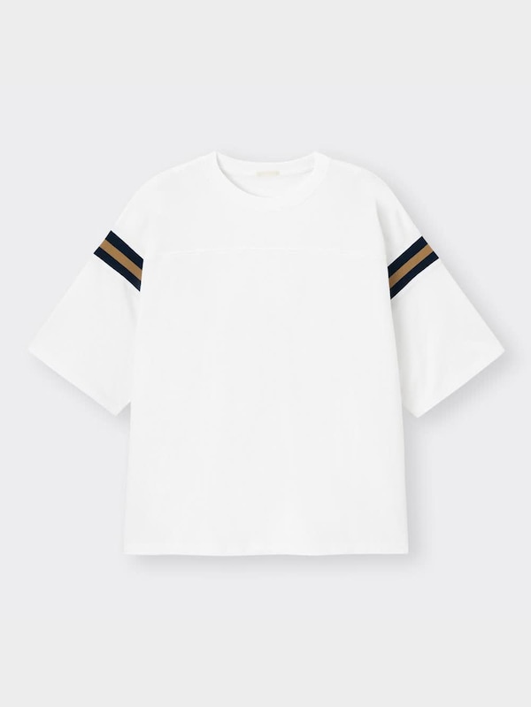 ワイドフィットフットボールT(5分袖)NT+E