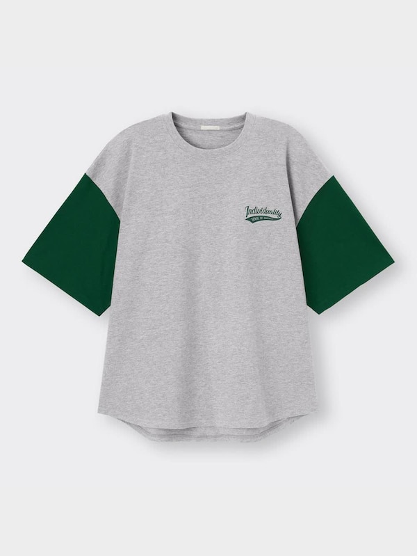 ワイドフィットベースボールT(5分袖)NT+E